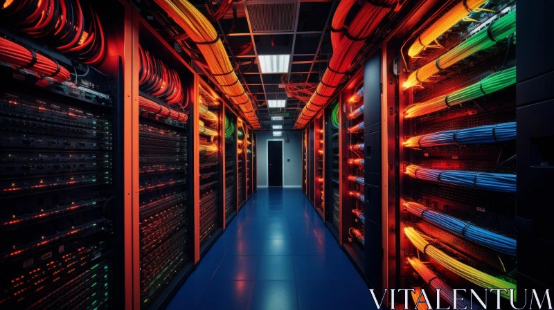 Modern Data Center Infrastructure AI Image