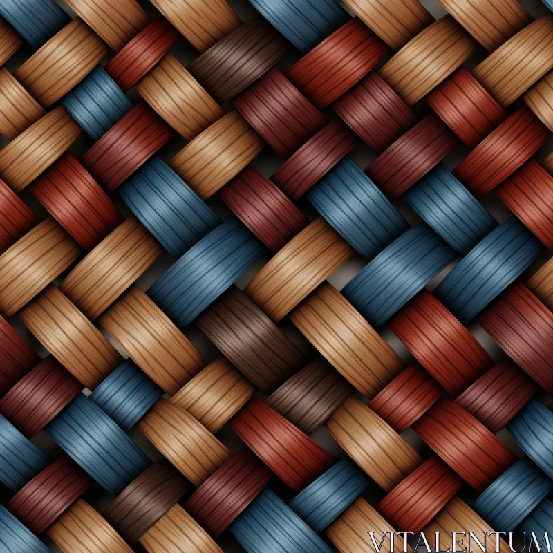 Seamless Wicker Basket Texture | High-Resolution Design Element AI Image