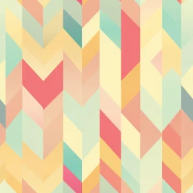 Soft Pastel Geometric Chevrons Pattern