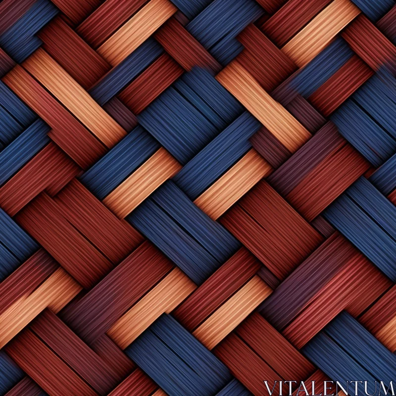 Basket Weave Pattern Texture for Backgrounds AI Image
