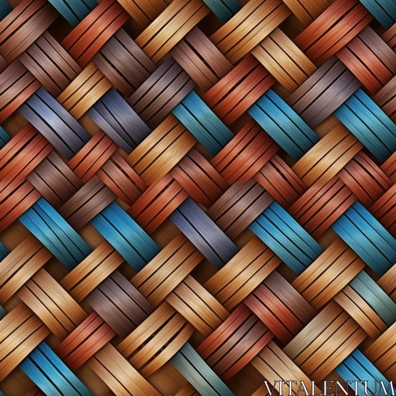 AI ART Wicker Basket Texture for 3D Projects