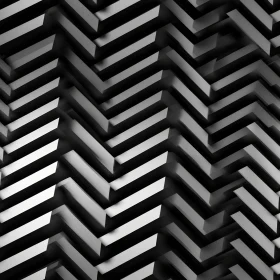 Luxurious Black and White Geometric Pattern