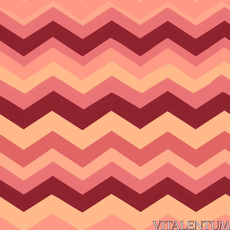 AI ART Pink and Red Chevron Pattern - Home Decor and Fabric Design