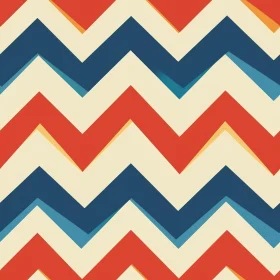 Retro 70s Chevron Pattern - Vintage Design for Fabric & Wallpaper