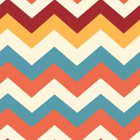 Retro 70s Chevrons Seamless Pattern