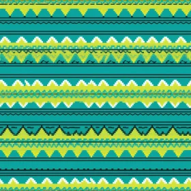 Colorful Ethnic Motif Pattern - Geometric Design for Fabric & Decor