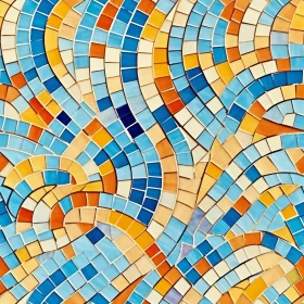 Colorful Geometric Mosaic Artwork