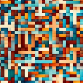 Colorful Pixel Pattern - Seamless Gradient Design