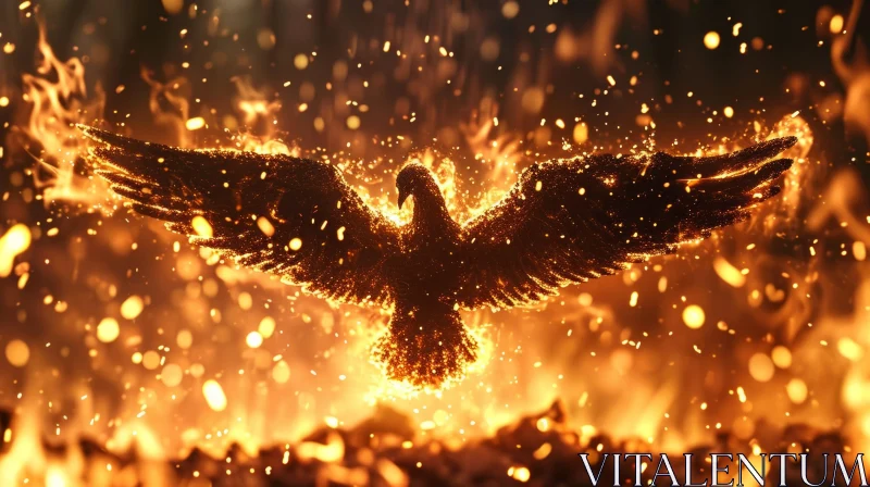 Phoenix Rising: A Symbol of Hope and Renewal AI Image