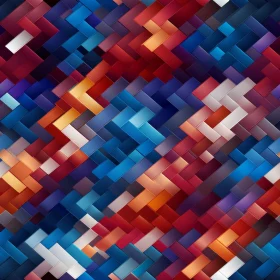Colorful Rectangle Pattern - Herringbone Design