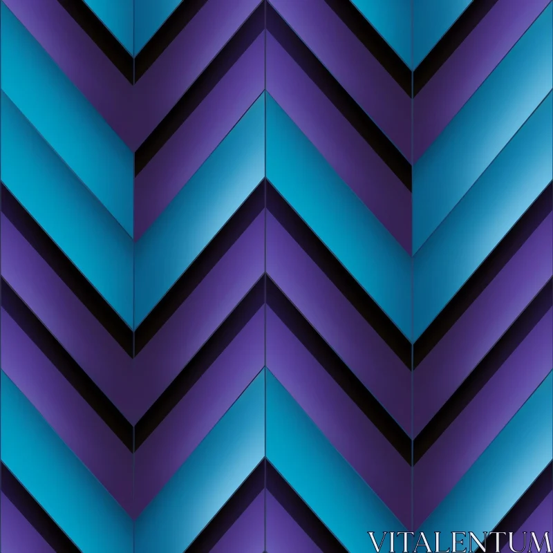 AI ART Blue and Purple Gradient Geometric Pattern