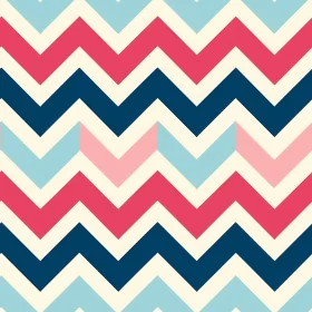Blue Pink Navy Chevrons Seamless Pattern