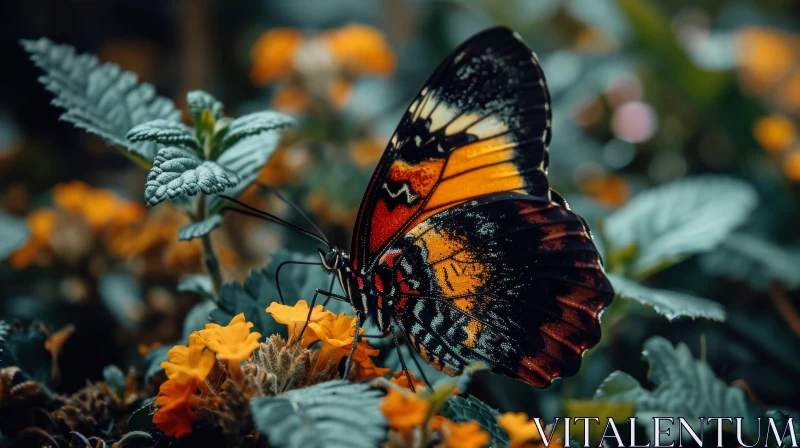 Stunning Butterfly on Flower: A Captivating Nature Scene AI Image