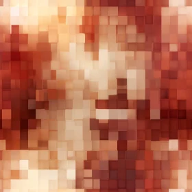 Pixelated Skin Mosaic - Warm and Comforting Image
