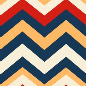 Retro Zigzag Geometric Pattern