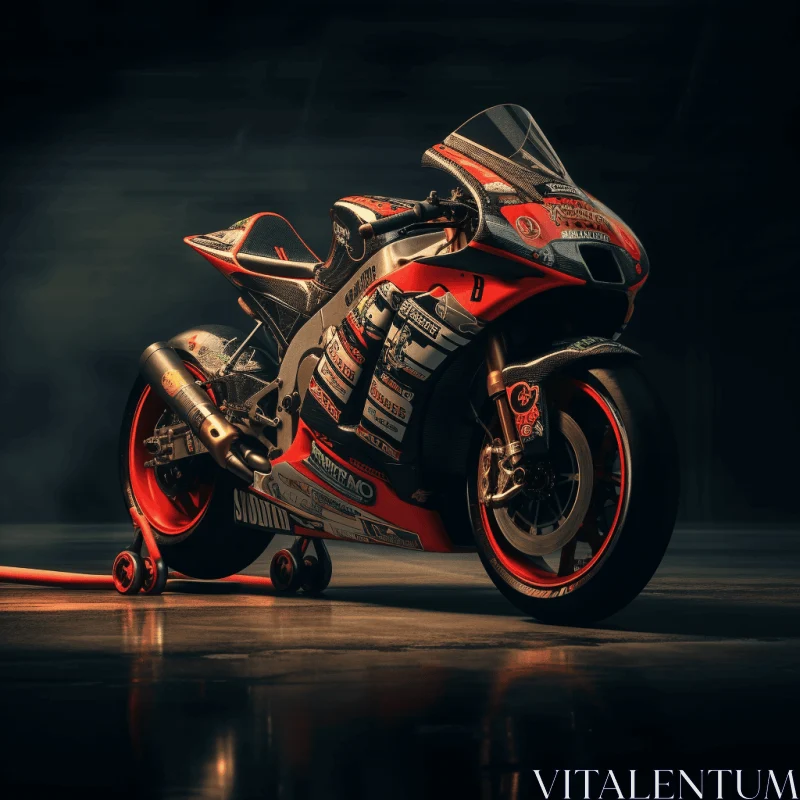 AI ART Captivating Motorcycle Artwork with Vibrant Colors and Dramatic Lighting