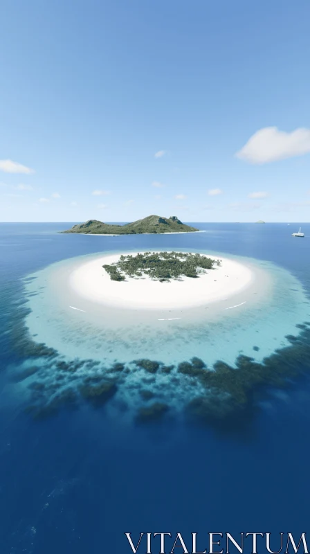 AI ART Captivating Underwater Island: A Realistic Artistic Masterpiece