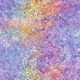 Harmonious Mosaic Pattern - Gradient Warm Colors