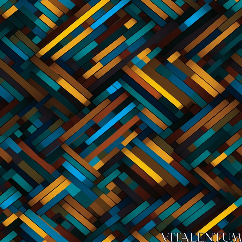 AI ART Multicolored Stripes Herringbone Pattern Background