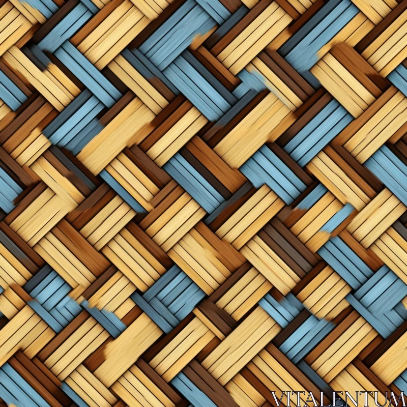 High-Quality Wicker Basket Texture for Various Design Purposes AI Image