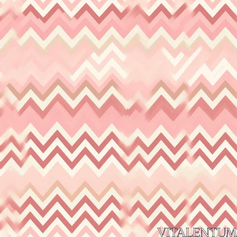 Soft Pink and White Chevron Pattern | Fabric Print Background AI Image