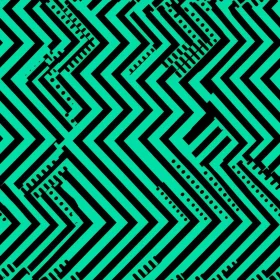 Bold Black and Green Striped Geometric Pattern