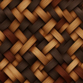 Detailed Wicker Basket Texture | Natural Materials | Brown Color