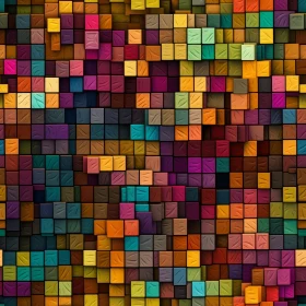 Intricate Mosaic Art for Websites and Fabric Prints