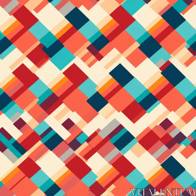 Colorful Geometric Pattern for Backgrounds and Fabric Prints AI Image