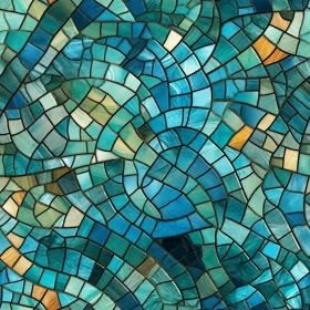 Energetic Stained Glass Mosaic Tile Pattern