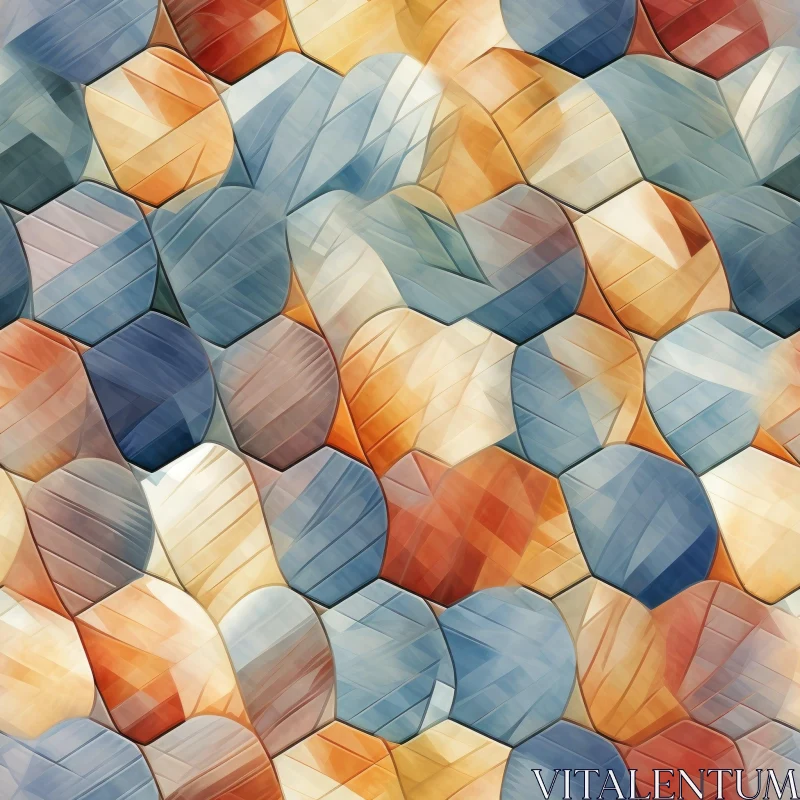 Abstract Mosaic Geometric Pattern for Wallpaper and Textile AI Image