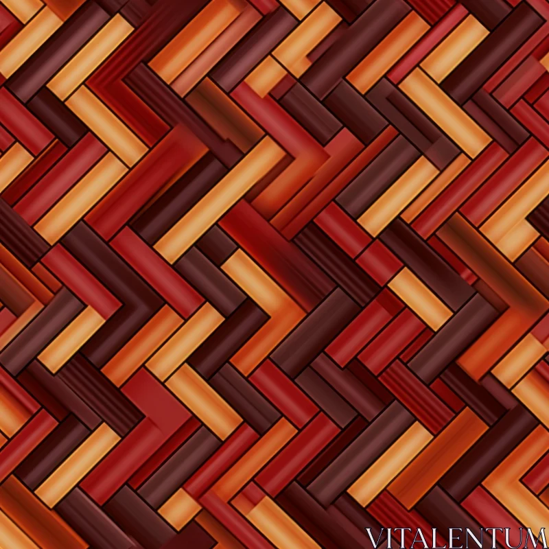 AI ART Brown and Orange Rectangles Seamless Pattern