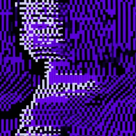 Colorful Abstract Pixelated Glitch Background