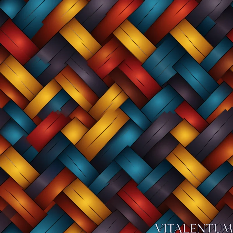 Multicolored Diagonal Stripes Pattern AI Image