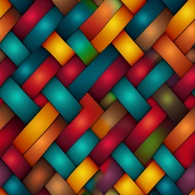 Multicolored Stripes Basket-Weave Pattern Background