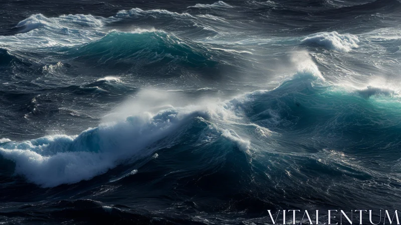 Powerful Seascape Photography: Capturing the Energy of the Ocean AI Image