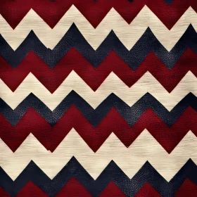 Red, White, and Blue Chevron Pattern