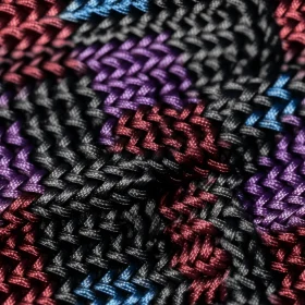 Colorful Geometric Fabric Close-Up