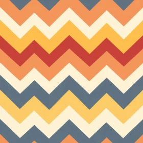 Retro 70s Chevrons Pattern - Seamless Vector Design