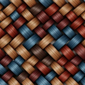 Seamless Wicker Basket Texture | High-Resolution Design Element