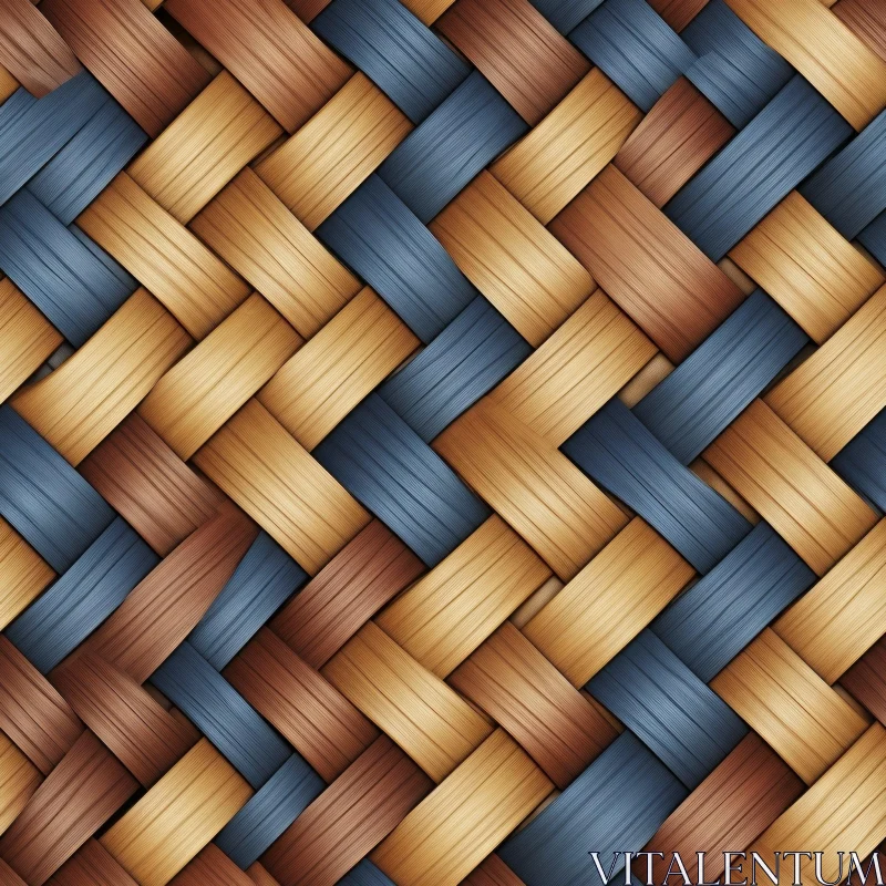 Versatile Woven Basket Texture for Web Design AI Image