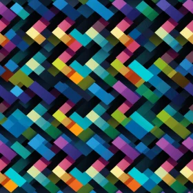 Colorful Diagonal Stripes Geometric Pattern