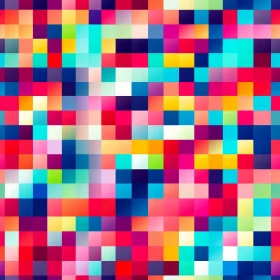 Colorful Pixel Pattern - Artistic Grid Design