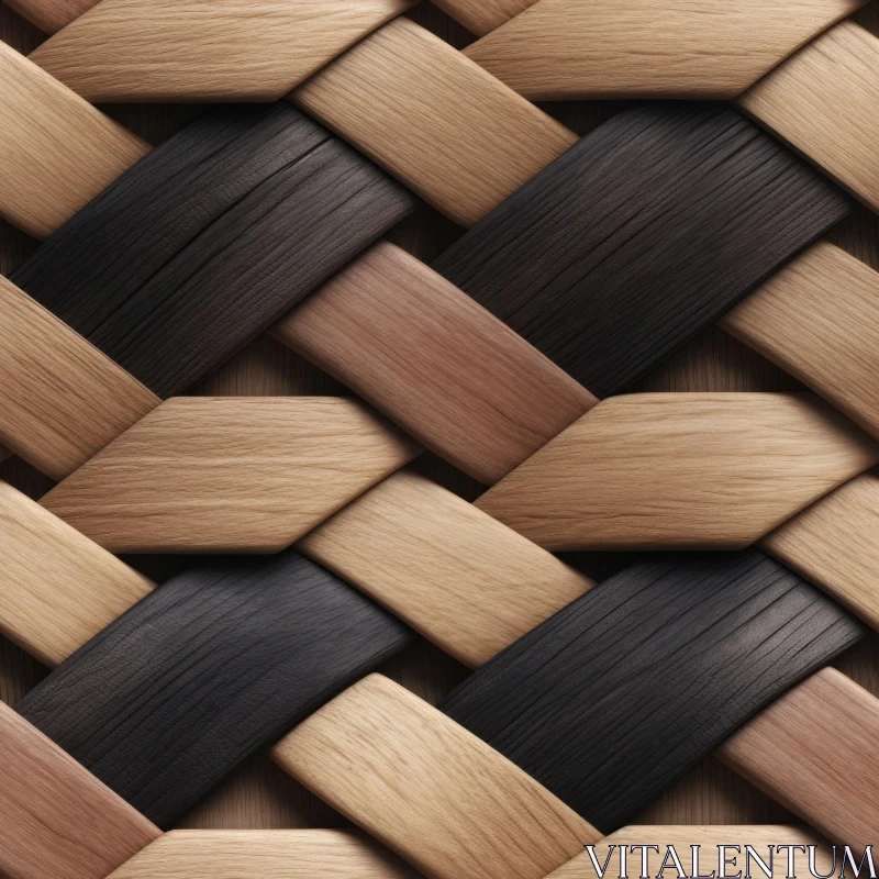 AI ART Basket Weave Wood Texture | Seamless Pattern Design
