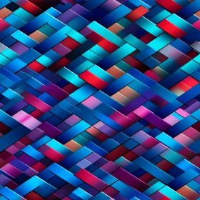 Blue Purple Red Tiles Pattern