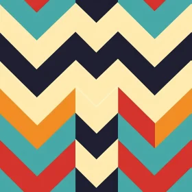 Seamless Geometric Chevrons Pattern Illustration
