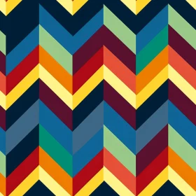 Colorful Geometric Chevrons Vector Pattern