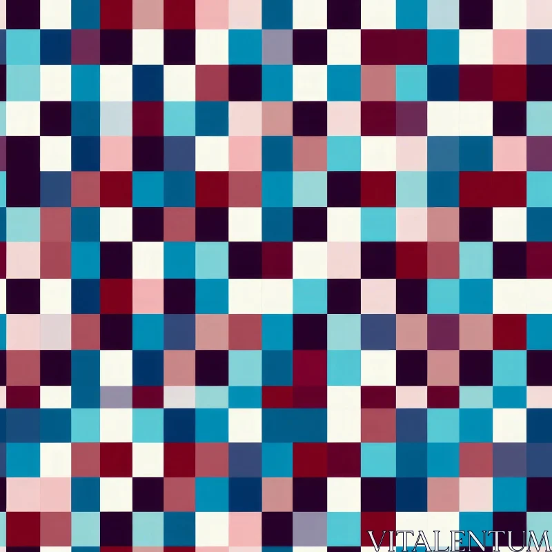 AI ART Colorful Pixelated Pattern - 1024x1024 Resolution