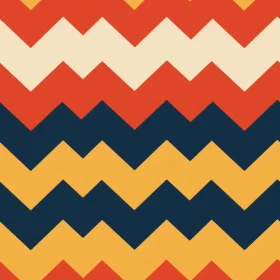 Retro 70s Chevrons Seamless Pattern