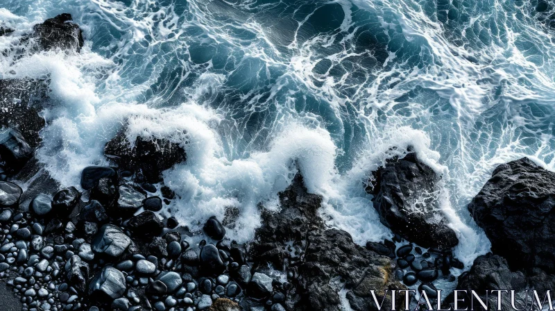 Powerful Ocean Waves - A Captivating Image AI Image